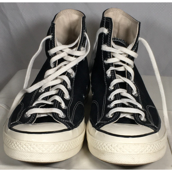 Converse Chuck 70 High Black/Black/Egret Canvas Men 11.5 / W 13.5 - Picture 5 of 11